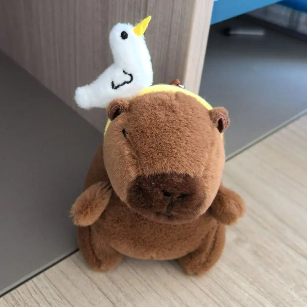 Cute Capybara Plush Toy Hoodie with Wings Simulation Doll