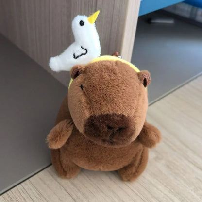 Cute Capybara Plush Toy Hoodie with Wings Simulation Doll