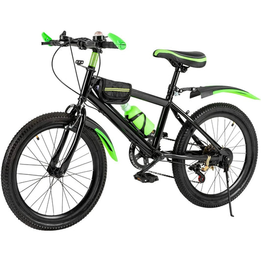 20" Mountain Bike 7 Speeds Kids Bicycle Dual-Disc Brakes