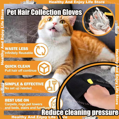 Pet Hair Cleaning And Collection Gloves Pet Double-sided
