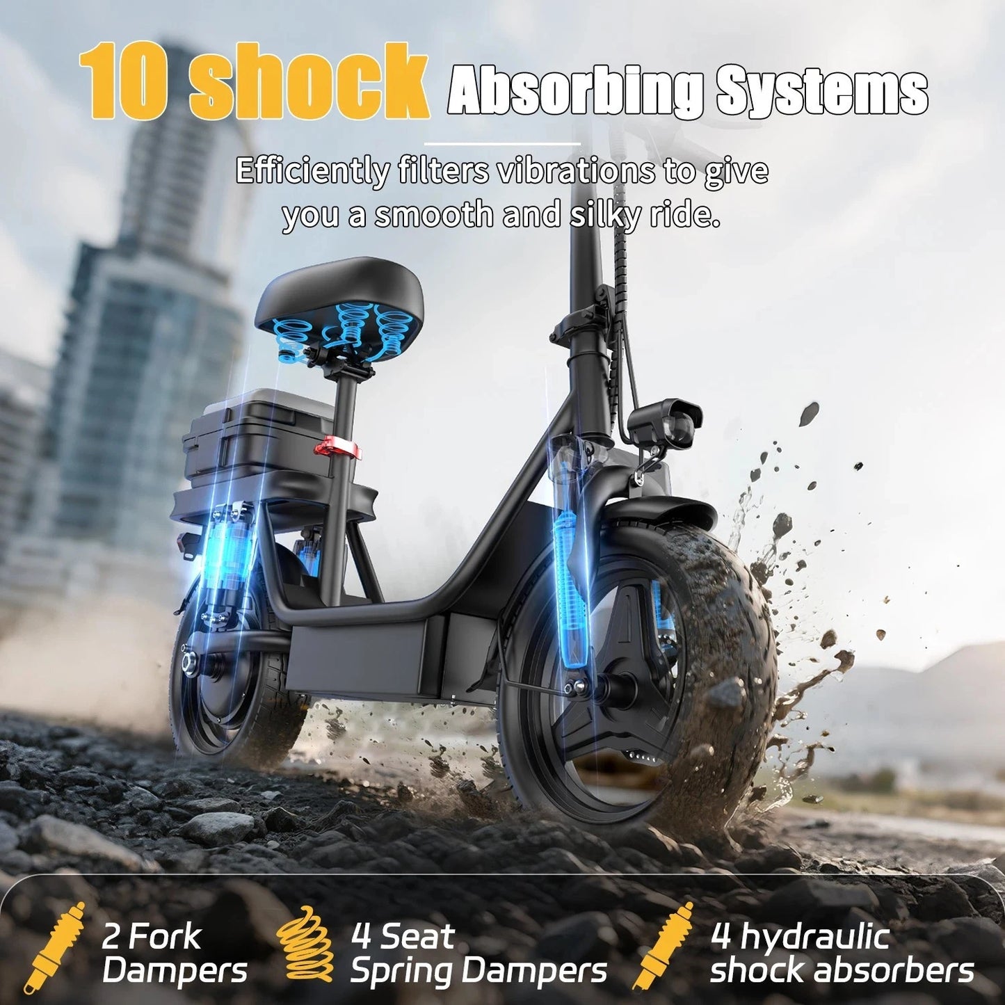UPlee GQ8 Electric Bike For Adults, Folding Electric Bike,