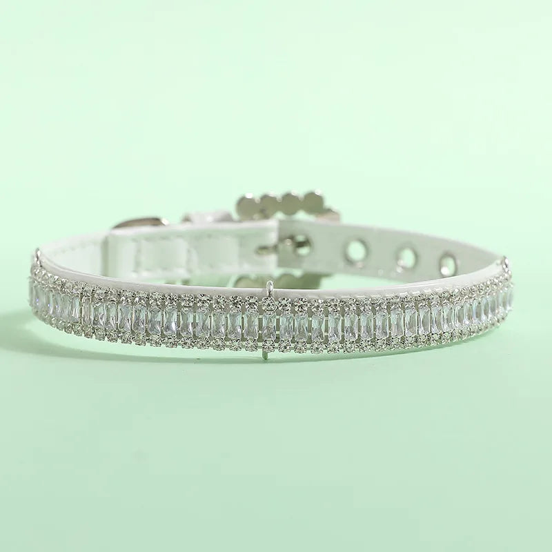Luxury Cat Puppy Pearl Necklace Rhinestone Collar for Cats