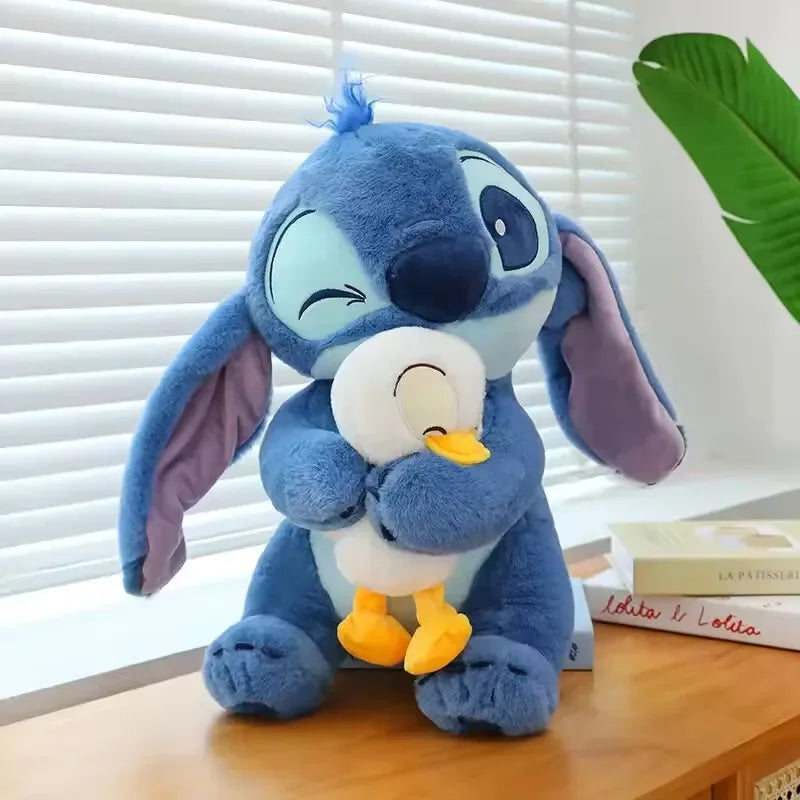 New Disney 20cm Plush Doll Stitch Lilo Doll Cute Duck Stitch Plush Stuffed Toy Christmas Children's Birthday Gift Kawaii Toys