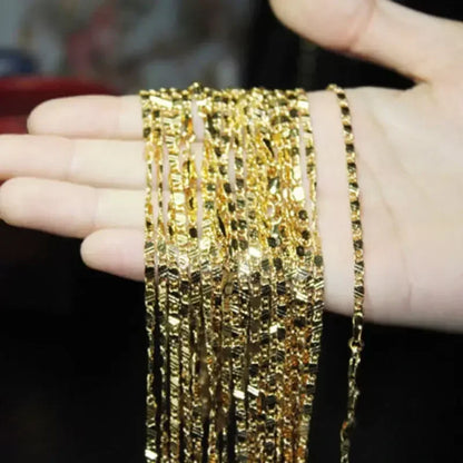 Exquisite Fashion 18K Gold Color Filled Necklace For Women Men