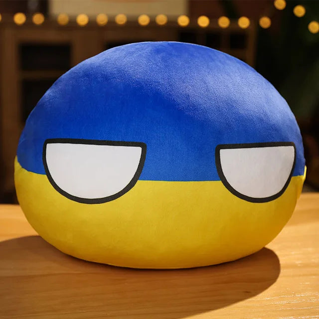 Hot  10/30/50cm Polandball Country Ball Toy Plush Pendant Plush Doll
