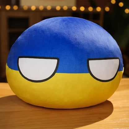 Hot  10/30/50cm Polandball Country Ball Toy Plush Pendant Plush Doll