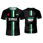 New Syria Football Jersey Men's Sports T-shirts Syrian Flag