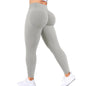 Seamless Women Solid Waist Yoga Pants
