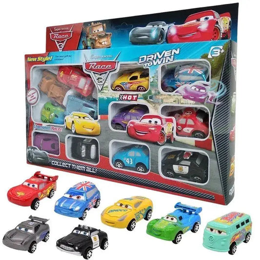 12pcs/Set Disney Pixar Cars Lightning Mcqueen Jackson Storm
