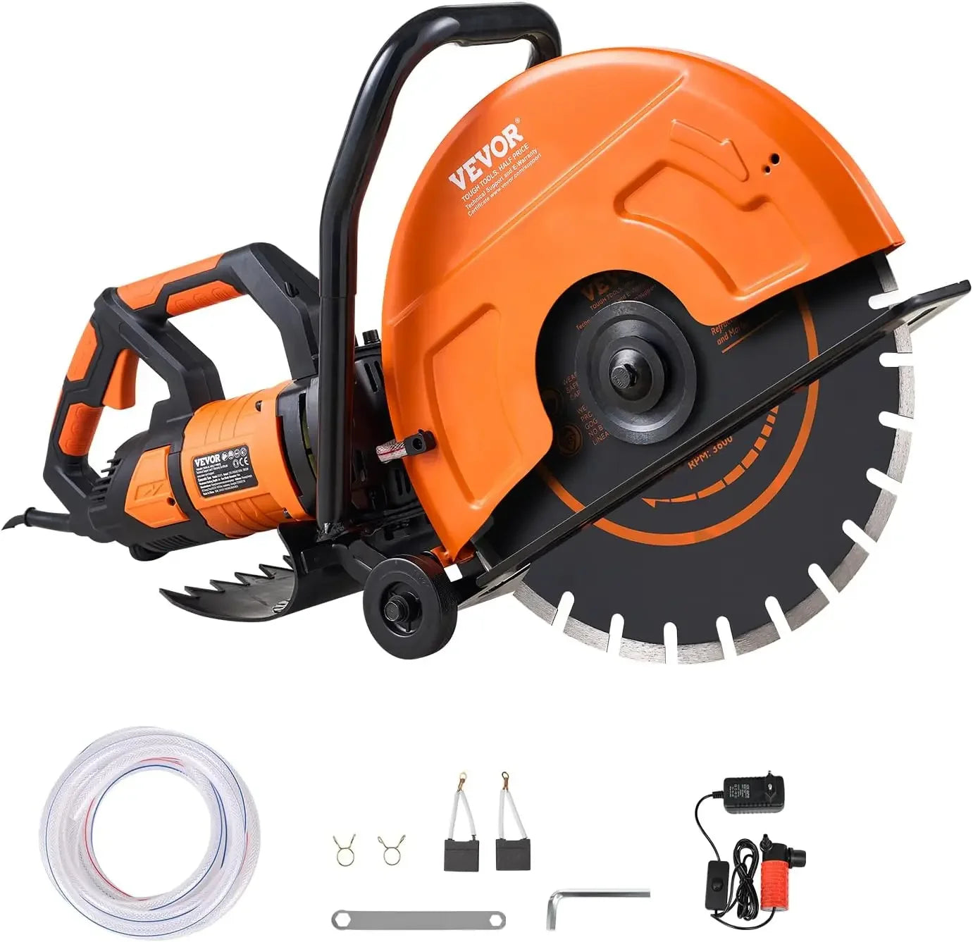 Electric Concrete Saw, 16 in, 3200 W 15 A Motor Circular Saw Cutter