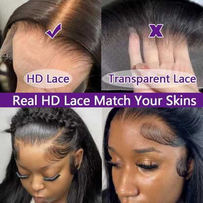40 46 Inches 13x4 HD Transparent Lace