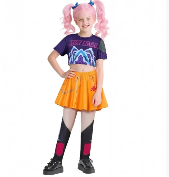 New K-POP Demon Hunter Cossplay Girls Costume