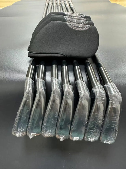 2024 New Brand Black Golf Irons Set P 790 456789p with Shaft and Grip P790 Golf Club Iron set 7pcs Head Cover Free Shipping