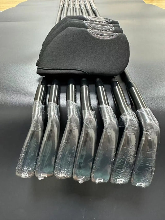 2024 New Brand Black Golf Irons Set P 790 456789p with Shaft and Grip P790 Golf Club Iron set 7pcs Head Cover Free Shipping
