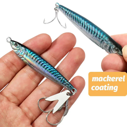 Metal Jig Bait 20g 30g 40g Spinner Sinking 3D Eye Color