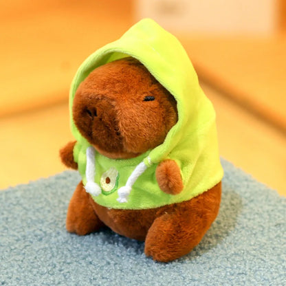 Cute Capybara Plush Toy Hoodie with Wings Simulation Doll