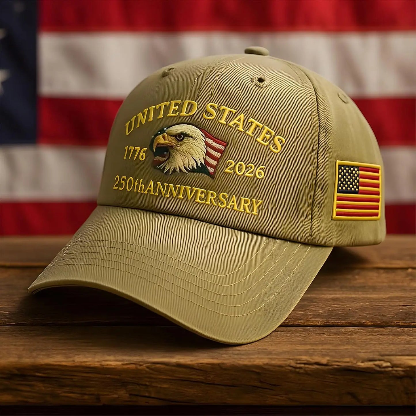 United States 250th Anniversary Baseball Cap - Eagle