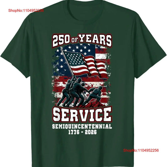 American 250th Anniversary Celebration 250 Years USA Service T Shirt