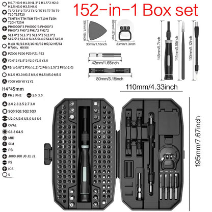 Precision Screwdriver Set, Laptop Tool Kit, 152/25 in 1 Professional Computer