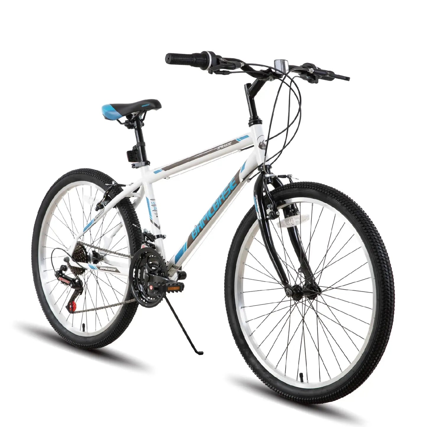 Hiland 24 26 inch Mountain Bike for Men Women, 21 Speed