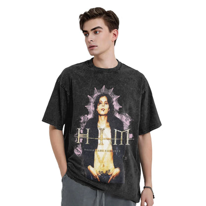 Him Band Razorblade Romance HQ  T Shirt Heartagram Ville