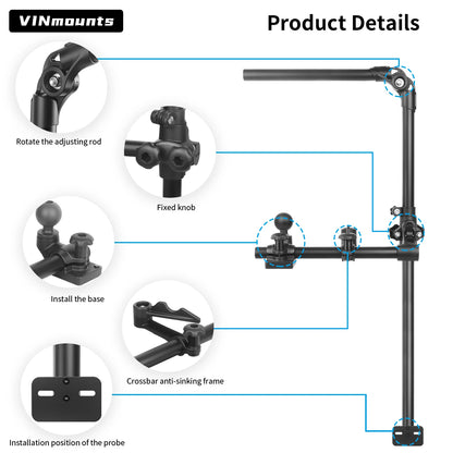 VINmounts Upgrade Livescope Transducer Pole Mount
