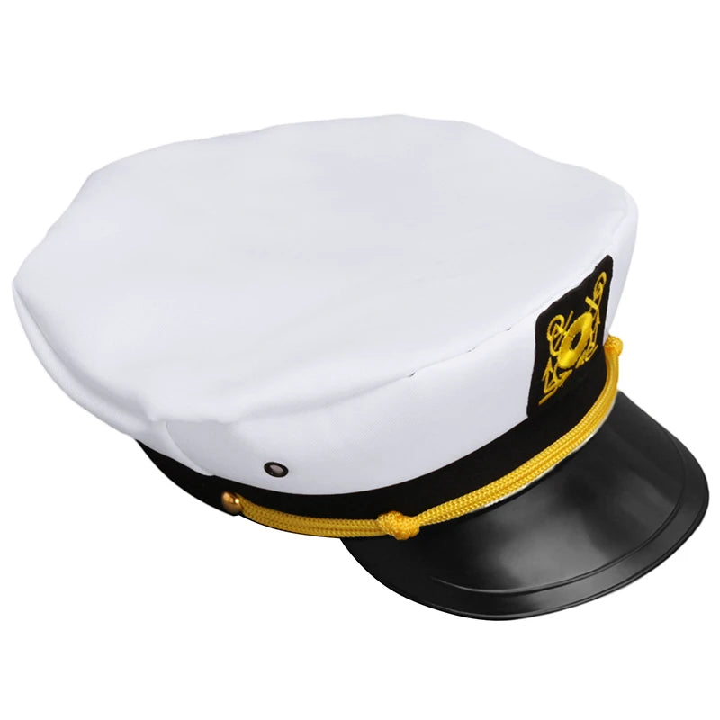 2025 Navy Marine Hat Sailor Captain Costume Men Yacht