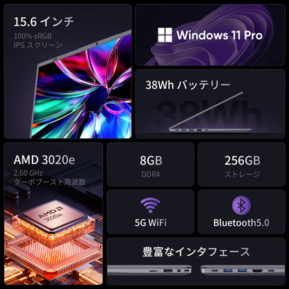 AMD Laptop Computer 15.6 inch FHD 8GB RAM