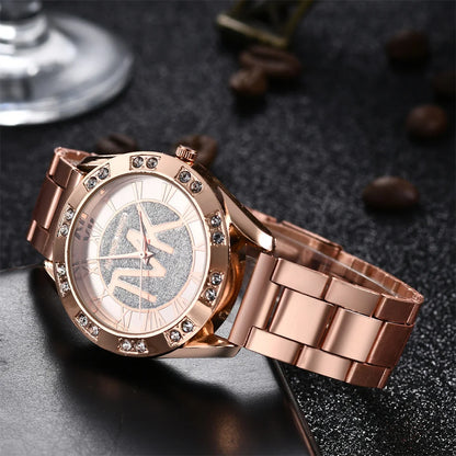 Luxury Women's Watch Fashion 2025 Diamonds TVK Quartz Watch