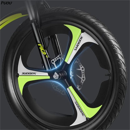 PUOU Children's Mountain Bike with Gears 20-inch