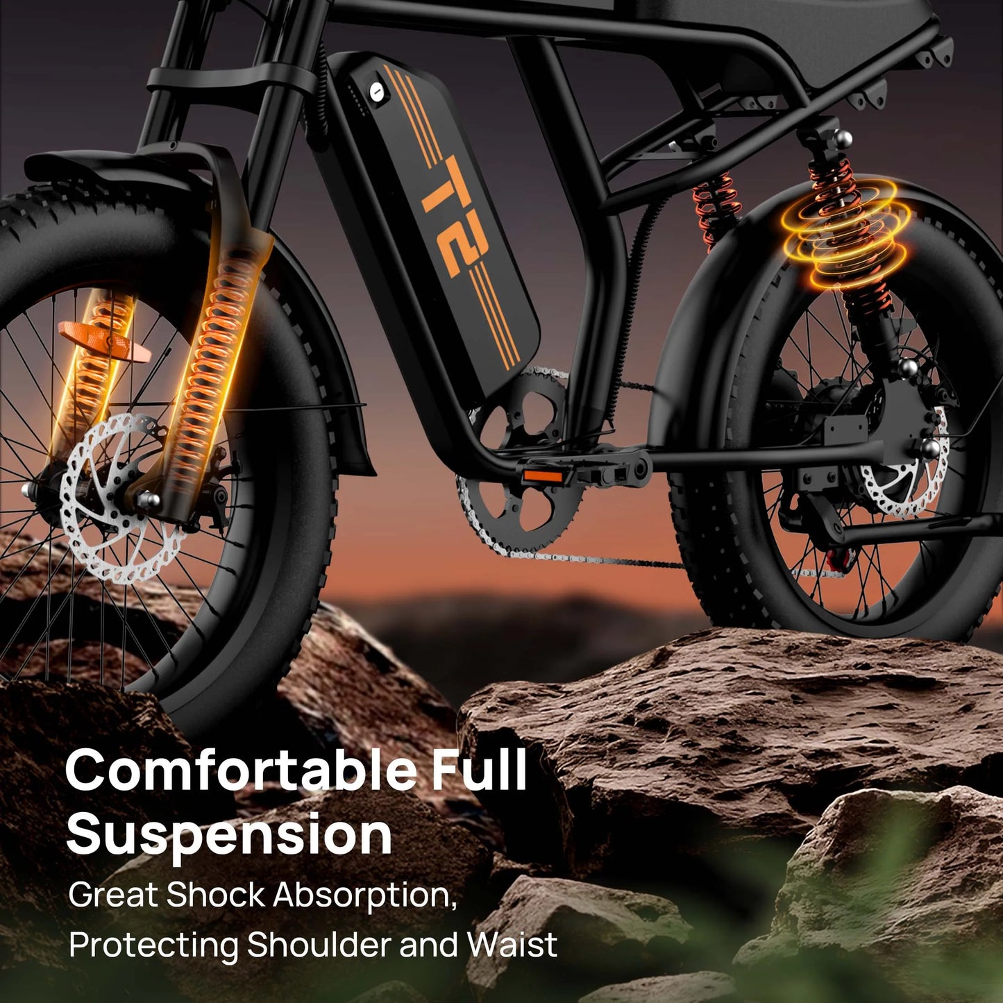 Peak 1500W Electric Mountain Bike with 48V 15.6Ah