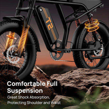 Peak 1500W Electric Mountain Bike with 48V 15.6Ah