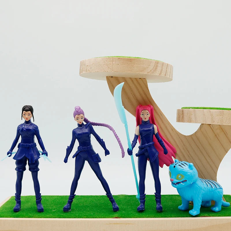12pcs/Set Kpop Demon Hunters Action Figure Toy