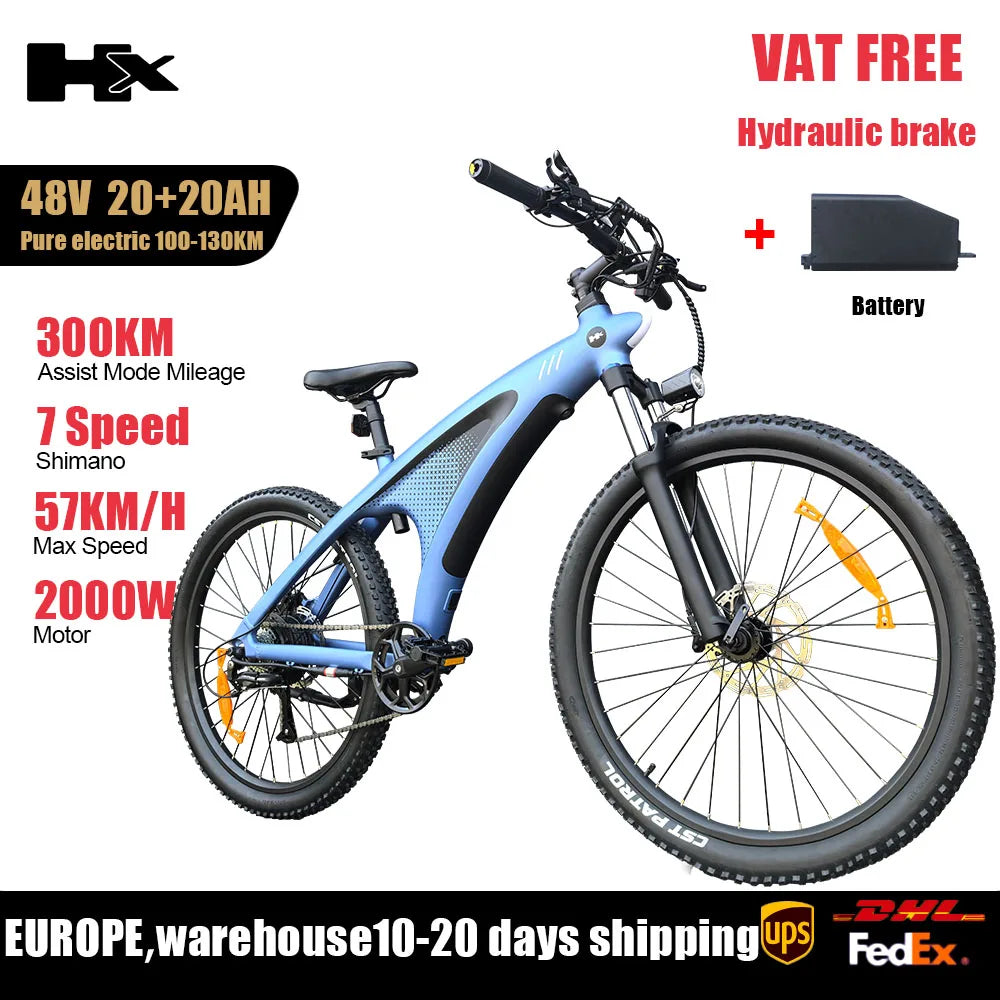 Ebikes 57KM/H Electric Bicycle 27.5 Inch Adults Electric