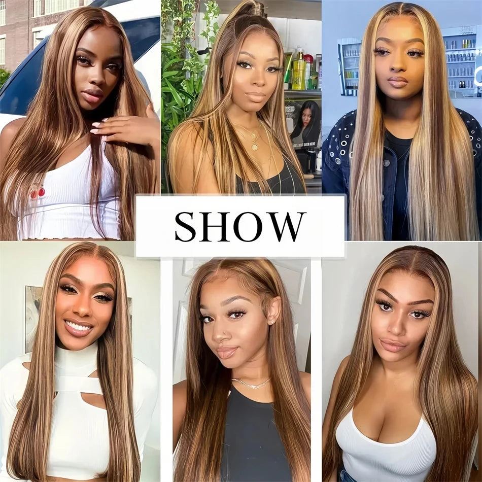SoGreat straight hd lace frontal wig 13x6 highlight wig