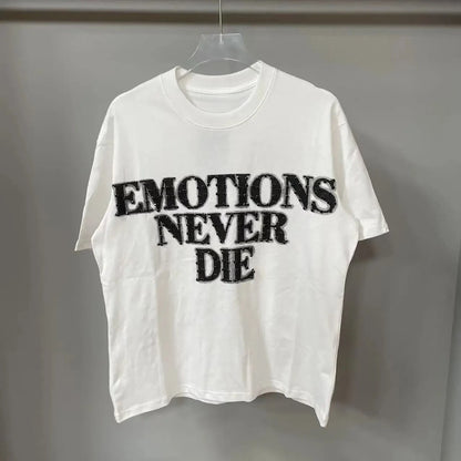 New Summer Letter Rhinestone Short Sleeve Black Men's T-Shirt