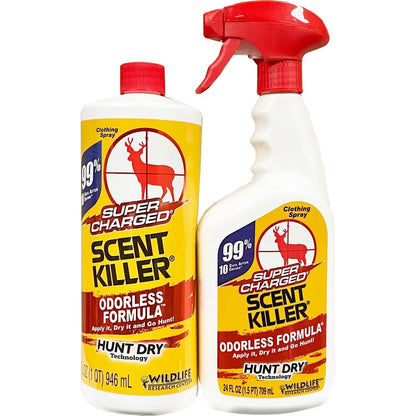 Super Charged Scent Killer Spray Combo 56 fl oz Hunt Dry