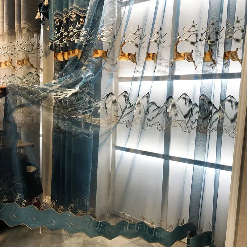 Luxury Elegant Decorative Curtains For Bedroom Europe