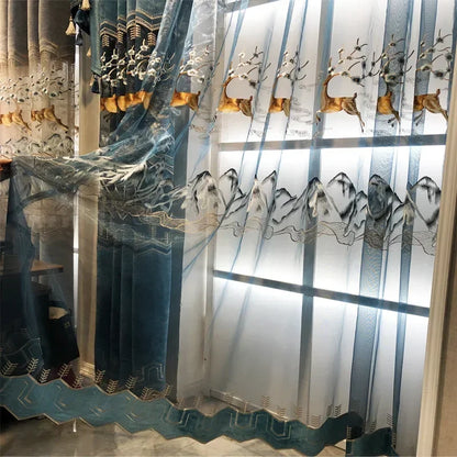 Luxury Elegant Decorative Curtains For Bedroom Europe