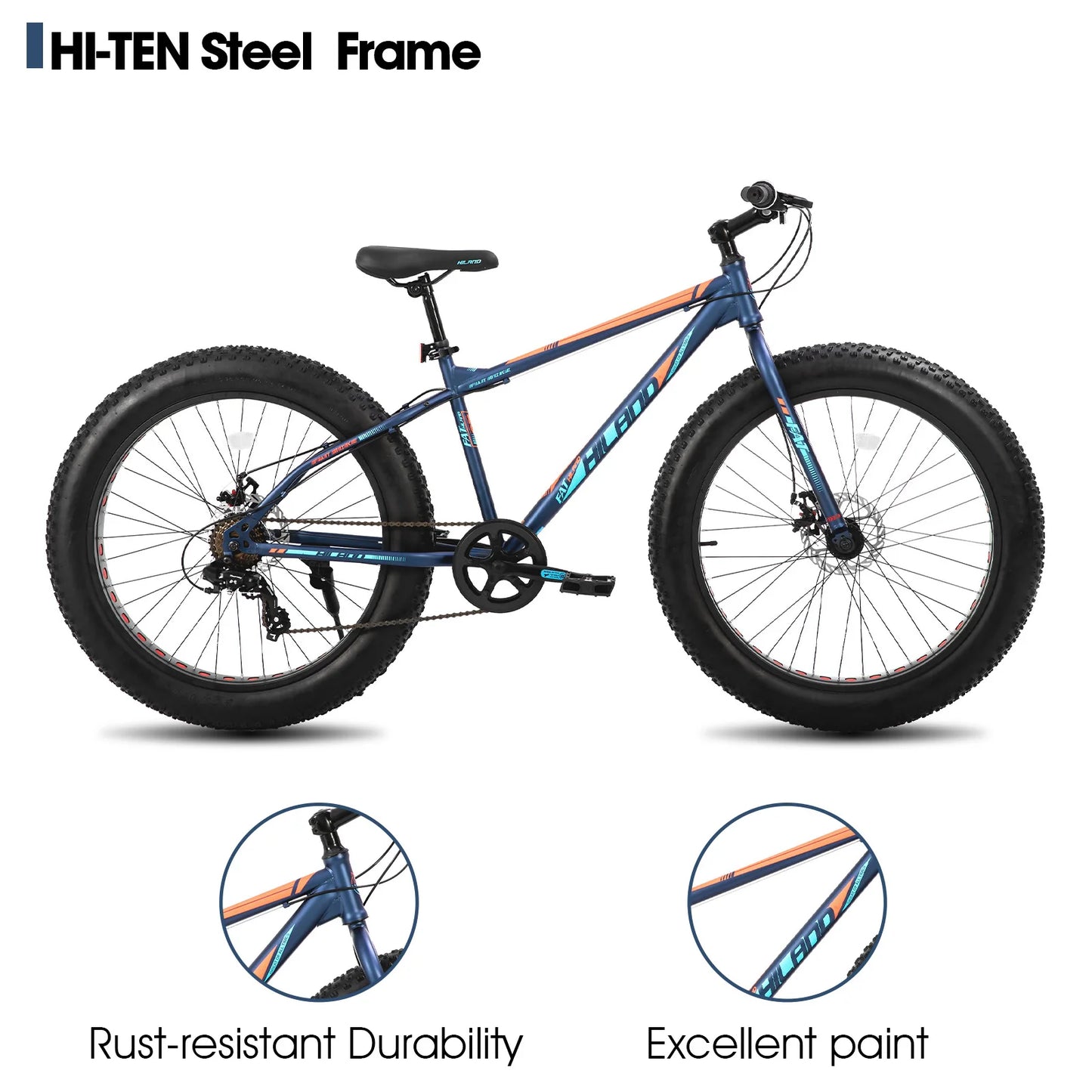 Hiland 20 Inch Kids' Bicycles Fat Tire Mountain Bike for  Age 5 + Years,