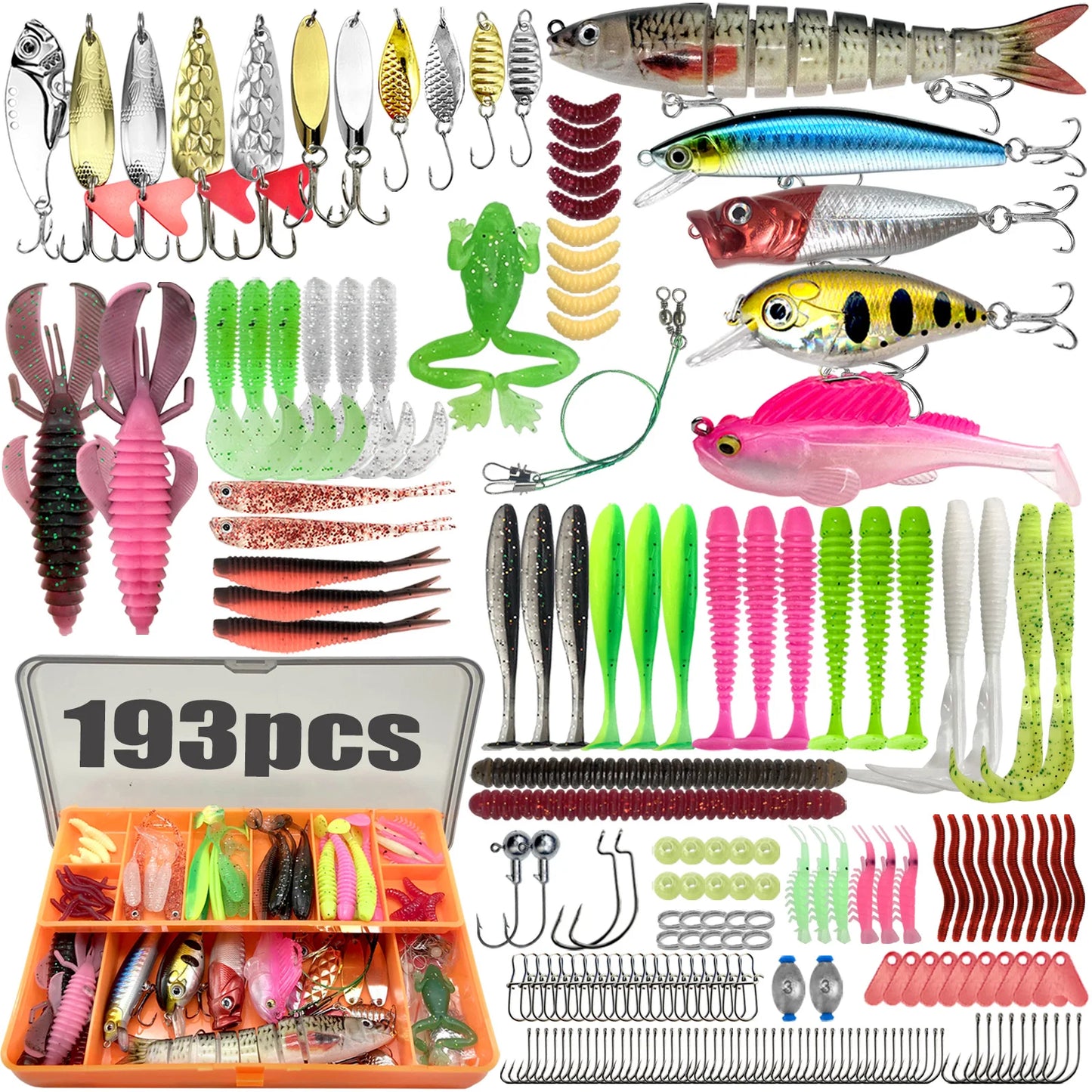 Fishing 83/133/193/239/409pcs Fishing Lure Kit For
