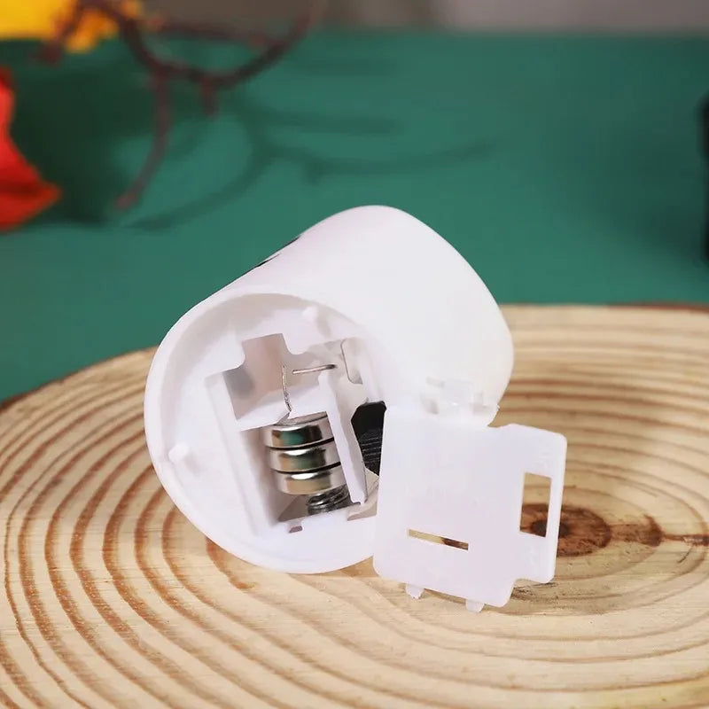 6pcs Halloween Led Ghost Pumpkin Candle Light Glowing Lamp