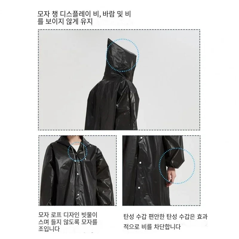 High Quality 1piece 145*68CM EVA Unisex Raincoat