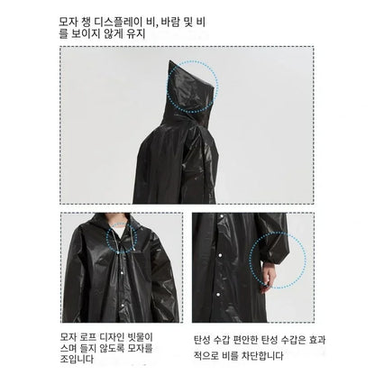 High Quality 1piece 145*68CM EVA Unisex Raincoat