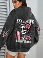 Expensive Talks Back Funny Printing Womens Hoodie Loose Multicolor