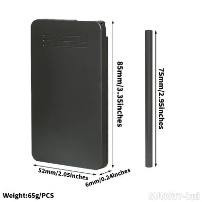Portable 8-Compartment Metal Snuff Container