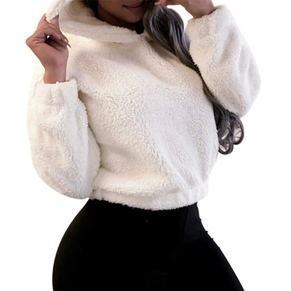 Winter Korean Fashion Bear Ears Cute Loose Hoodi\y