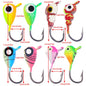 8pcsLuminous Ice Fishing Lure Small Weight with Hook Winter Fishing Bait Wholesale Hengjia Sea Fishing Boat Fishing Lure Lure Ba