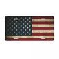 American Flag Bald Eagle Metal License Plate USA