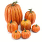7pcs Pumpkin Autumn Decor Outdoor Orange Foam Plastic